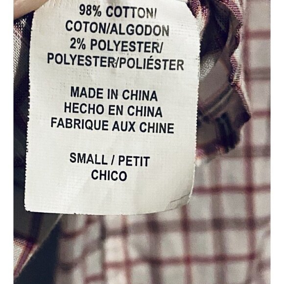 Rails Top Womens Small Red Plaid Button Up Long Sleeve Lightweight Boho - Picture 5 of 7